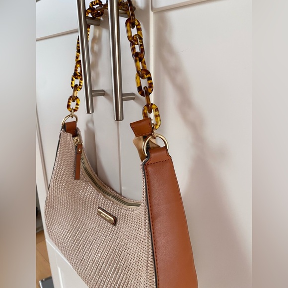 Nanette Lepore Woven Tortoise Strap Purse - Picture 4 of 4